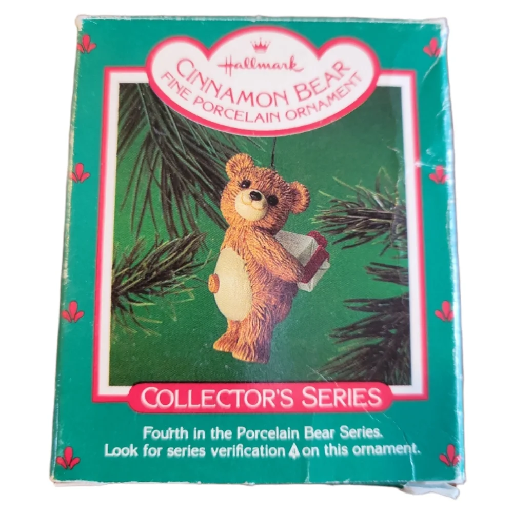 Vtg 1986 Hallmark 6th Collector's Series Keepsake Ornament Cinnamon Bear